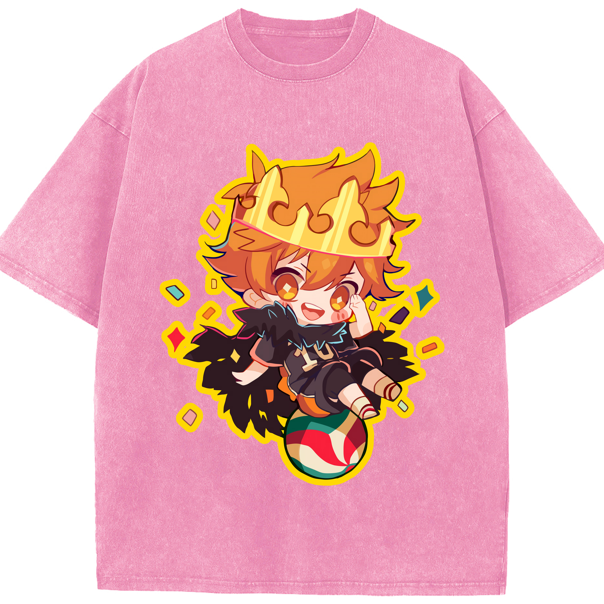 （画像用） ハイキュー!! Haikyu!! 綿100% ヴィンテージ風 半袖Tシャツ（フロントプリント）
